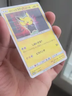 POKEMON Card PRETEND BOSS PIKACHU TEAM ROCKET 191/SM-P JAPANESE MINT PROMO 2018 - Image 4