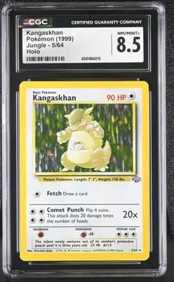 CGC 8.5 Kangaskhan 1999 Jungle 5/64 Holo Pokemon Card - Image 1