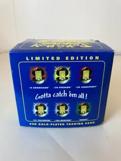 1999 Nitendo Pokemon 23k Gold Trading Card #25 Pikachu Brand New Sealed - Image 5