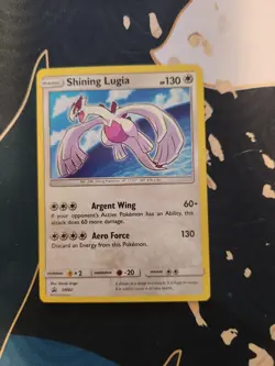 Shining Lugia SM82 Sun & Moon Black Star Promo Pokemon Trading Card Game - Image 1