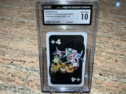 Eeveelutions Pokemon Playing Cards 2021 Pokemon Pocket UNO +4 CGC 10 - Image 1