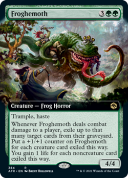 Froghemoth - Extended Art - Adventures in the Forgotten Realms #384 MTG Magic Th - Image 1