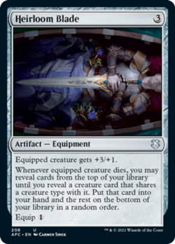 Heirloom Blade - Commander: Adventures in the Forgotten Realms #208 MTG Magic Th - Image 1