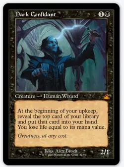 Dark Confidant (Retro Frame) (Pack Fresh) 0323 - MTG: Ravnica Remastered (RVR) - Image 1