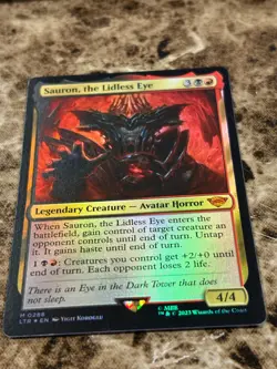 SAURON, THE LIDLESS EYE Magic MTG Lord of the Rings Foil - Image 1