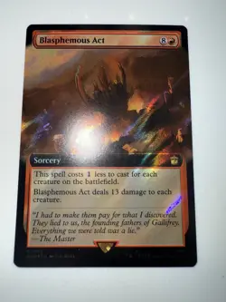 Blasphemous Act (Extended Art) (Surge Foil) Magic MTG Doctor Who (1063) - Image 1