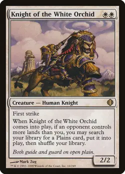 Knight of the White Orchid Regular - Shards Of Alara MTG-LP - Image 1