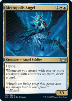 Metropolis Angel - Foil x1 Magic the Gathering 1x Streets of New Capenna mtg car - Image 1