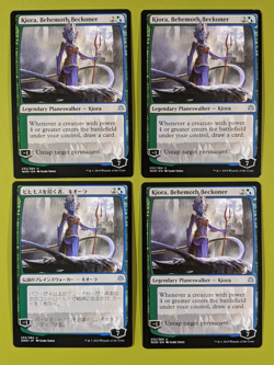 Kiora, Behemoth Beckoner x4 War of the Spark 4x MTG 1 Japanese - Image 1