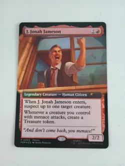 MTG Magicon Atlanta 2025 Spider-Man Promo J. Jonah Jameson Foil Extended Art NM - Image 1