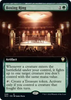 FOIL EXTENDED ART BOXING RING NM! *STREETS OF NEW CAPENNA COMMANDER* - Image 1