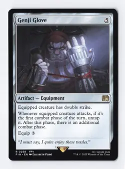 Genji Glove #258 Rare - Magic: The Gathering Final Fantasy MTG FIN MINT - Image 1