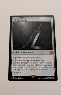 Final Fantasy MTG Magic The Gathering Buster Sword 255 Mythic Non-Foil Rare FIN - Image 1