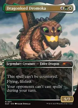 Magic The Gathering MTG DRAGONLORD DROMOKA Secret Lair NM - Image 2