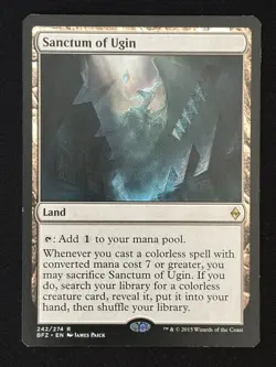 1x MTG Sanctum of Ugin - Battle for Zendikar (BFZ) #242 - Magic the Gathering - Image 1
