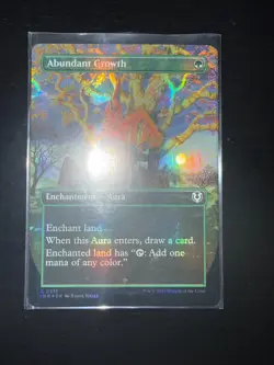 MTG Abundant Growth FOIL Borderless Innistrad Remastered INR 0315 NM - Image 1