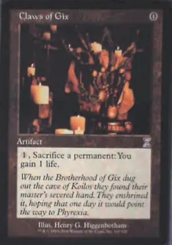 Claws of Gix - Timeshifted: #107, Magic: The Gathering Mp R37 - Image 1