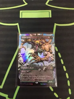 MTG Magic The Gathering Gemrazer Foil Showcase Mutate Green Commander - Image 1