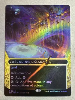 MTG / Cascading Cataracts / EOS / #5 / FOIL (Borderless) / Rare / NM - Image 1