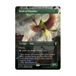 WOTC Commander: Bloomburrow Birds of Paradise (Borderless) (R) NM - Image 1