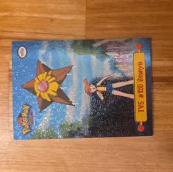 1999 Vintage Topps Pokemon #120 TV5 Staryu, Textured Holo/Foil, Lightly played - Image 1