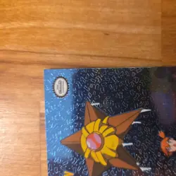 1999 Vintage Topps Pokemon #120 TV5 Staryu, Textured Holo/Foil, Lightly played - Image 3