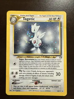 Togetic 16/111 Holo Rare DMG Pokemon TCG Neo Genesis WOTC - Image 1