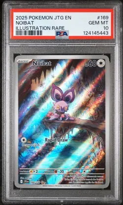 2025 Pokemon TCG NOIBAT 169/159 EN: Journey Together IR PSA 10 GEM MINT - Image 1