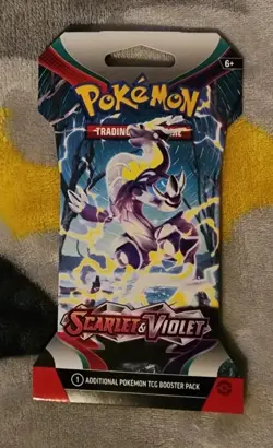 Pokemon TCG Sleeved Booster Pack Scarlet and Violet Base Set - Image 1