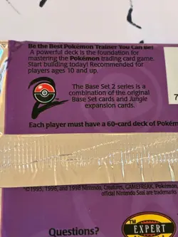 Pokemon Base Set 2 Booster Pack Pidgeot Art Factory Sealed - Image 3