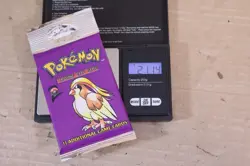 POKEMON BASE SET 2 BOOSTER PACK PIDGEOT FACTORY SEALED LONG CRIMP WOTC 2000 og - Image 1