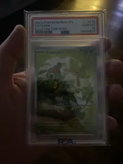 2023 POKEMON MEW EN-151 ILLUSTRATION RARE #172 CATERPIE PSA 10 - Image 1