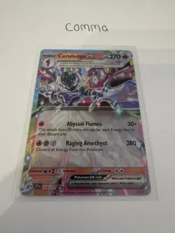 Pokemon TCG Ceruledge EX 036/191 Surging Sparks Double Rare - Image 1