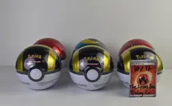 Pokemon TCG Assorted Variety Pokeball Tins - Standard, Moon and Great (All H24) - Image 1