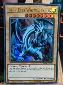 Blue Eyes White Dragon LCKC-EN001 Ultra Rare LP Yugioh Cards 2 - Image 1