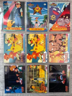 1999 Pokemon Topps Cards Lot - Chrome Movie Scenes, Pikachu’s Vacation, Stickers - Image 2