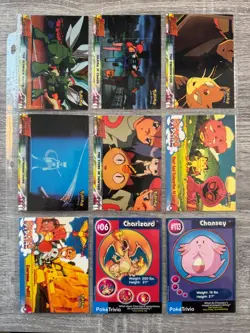 1999 Pokemon Topps Cards Lot - Chrome Movie Scenes, Pikachu’s Vacation, Stickers - Image 5