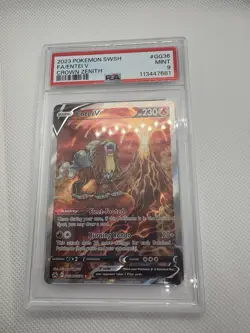 Entei v Crown Zenith: Galarian Gallery Holo Ultra Rare Card PSA 9 - Image 1