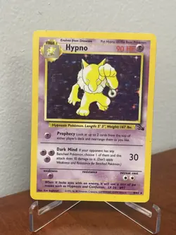 Hypno 08/62 Fossil Holo Rare Pokemon Card 1999 WOTC MP Moderately Played - Image 1