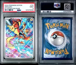 PSA 9 Mint Zeraora 151/142 Sv07: Stellar Crown Illustration Rare Pokemon Card - Image 1