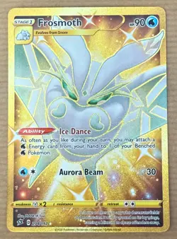 Pokemon TCG Frosmoth 204/192 Rebel Clash Gold Secret Rare Pokemon Card - NM - Image 1