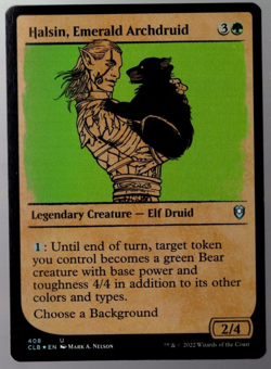 Halsin, Emerald Archdruid 408 Showcase Uncommon Foil Baldur's Gate MTG NM - Image 1