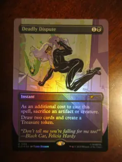 Magic The Gathering Spider-Man Secret Lair DEADLY DISPUTE Foil MTG 1985 - Image 1