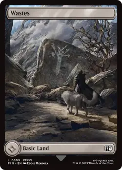 Wastes (309) - Full Art FOIL - MtG Final Fantasy - NM - - Image 1