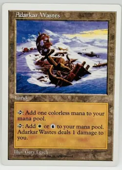 MTG Adarkar Wastes Fifth Edition 410 LP Lightly Played Rare Magic The Gathering - Image 3