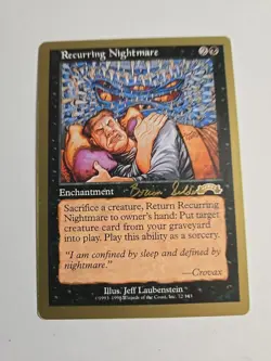 Recurring Nightmare (Gold Border World Championship Version) x1 MTG ENGLISH - Image 1