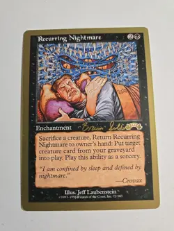 Recurring Nightmare (Gold Border World Championship Version) x1 MTG ENGLISH - Image 3