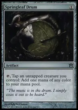 Springleaf Drum 4x Born of the Gods MTG NM Magic The Gathering Playset - Image 1