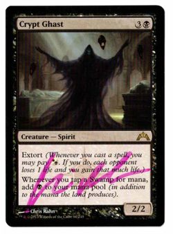 Crypt Ghast Gatecrash Signed by artist Chris Rahn! - Image 1