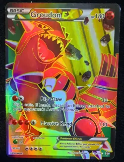 Groudon EX 150/160 Full Art Ultra Rare Holo XY Primal Clash Pokemon Near Mint - Image 1